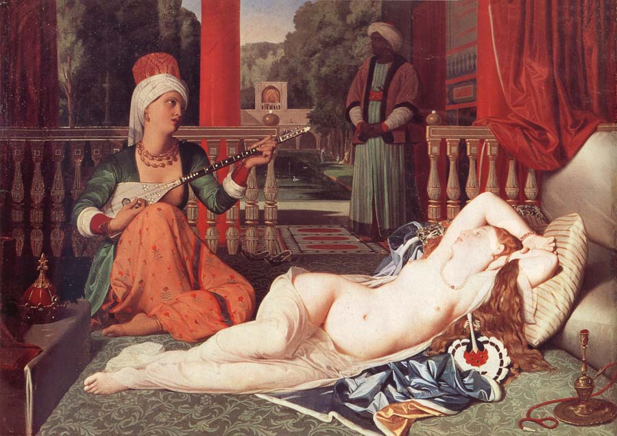 Jean Auguste Dominique Ingres Odalisque with a Slave